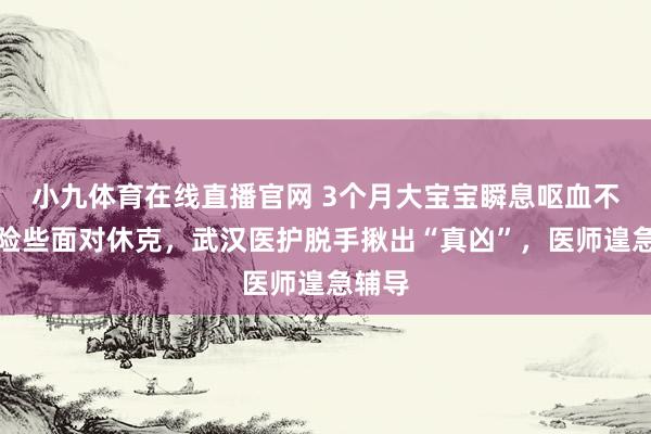 小九体育在线直播官网 3个月大宝宝瞬息呕血不啻，险些面对休克，武汉医护脱手揪出“真凶”，医师遑急辅导