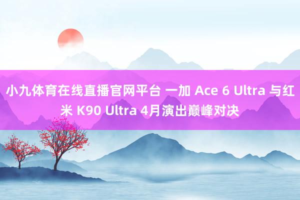 小九体育在线直播官网平台 一加 Ace 6 Ultra 与红米 K90 Ultra 4月演出巅峰对决