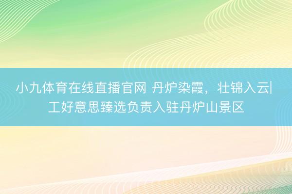 小九体育在线直播官网 丹炉染霞，壮锦入云| 工好意思臻选负责入驻丹炉山景区