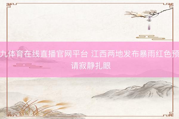 小九体育在线直播官网平台 江西两地发布暴雨红色预警 请寂静扎眼